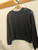 STONE SHOULDER TOP BLACK SWEATSHIRT