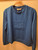 BLUE SWEATSHIRT WITH EMBOSSED DESIGN