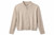 LIGHT OAK KNIT JACKET RIBBED SLEEVES