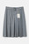 GREY PLEATED SKIRT WITH BELT
