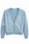 LIGHT BLUE BEADED FRONT SWEAT CARDIGAN