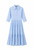 LIGHT BLUE COTTON TIERED DRESS