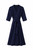 NAVY COTTON WRAP DRESS