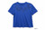 ROYAL BLUE T-SHIRT WITH LEAVES DESIGN