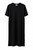 BLACK SCUBA DRESS WITH BUTTON DESIGN