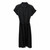 BLACK DRESS KNIT SHOULDER DESIGN