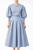 LIGHT BLUE TAFETTA PUFF SLEEVE SET