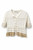 IVORY CARDI WITH RUFFLE DESIGN