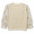IVORY KNIT PULLOVER PRINT SLEEVES