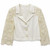 IVORY BLAZER LACE SLEEVES
