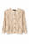 BEIGE DESIGN CARDI WITH GOLD BUTTONS