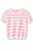 PINK TEXTURED STRIPE PULLOVER