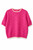 HOT PINK SHORT SLEEVE KNITTED TOP