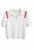 WHITE PULLOVER WITH SHOULDER STRIPES