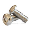 Button Head Socket Screw Stainless (304) : 1/4 UNC x 1