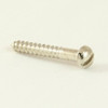 Wood Screw Round Head Brass Nickel Plated