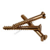 Wood Screw Countersunk Silicon Bronze Slot : 8G x 1