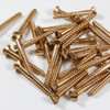 Silicon bronze raised (oval) slotted wood screw