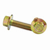 Flanged Bolt 8mm AF Yellow Zinc : M6 x 12mm