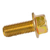 M10 Fine (1.25) x 25mm Flanged Bolt Yellow Zinc Non-Serrated Class 8.8