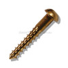 10G x 1 Slotted Round HD Silicon Bronze Wood Screw 