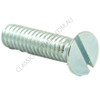 Countersunk head, steel, zinc, slot, 1/4 BSW