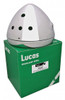Genuine Lucas 7" Headlamp Shell Chrome. Apertures for 3 Warning Lights, 1 Switch & 1 Grommet Hole