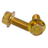 M6-1.00 x 25mm Flanged Non-Serrated Bolt Grade 8.8 Yellow Zinc