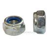 M12-1.75 COARSE Nylon Insert Lock Nut Class 10 Zinc DIN 985 (Thin)