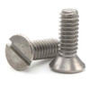 M6 x 12mm Csk Slot Stainless 316
