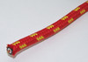 Spark Plug Ignition Lead - Cloth Braided HT Cable - Red/Yellow