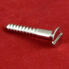 Wood Screw Countersunk Slot Brass nickel plated
