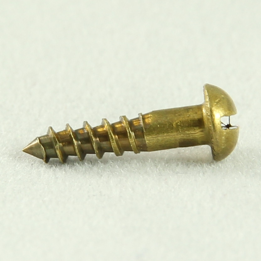 Wood Screw Round HD Brass 6G x 3/4 Classic Fasteners