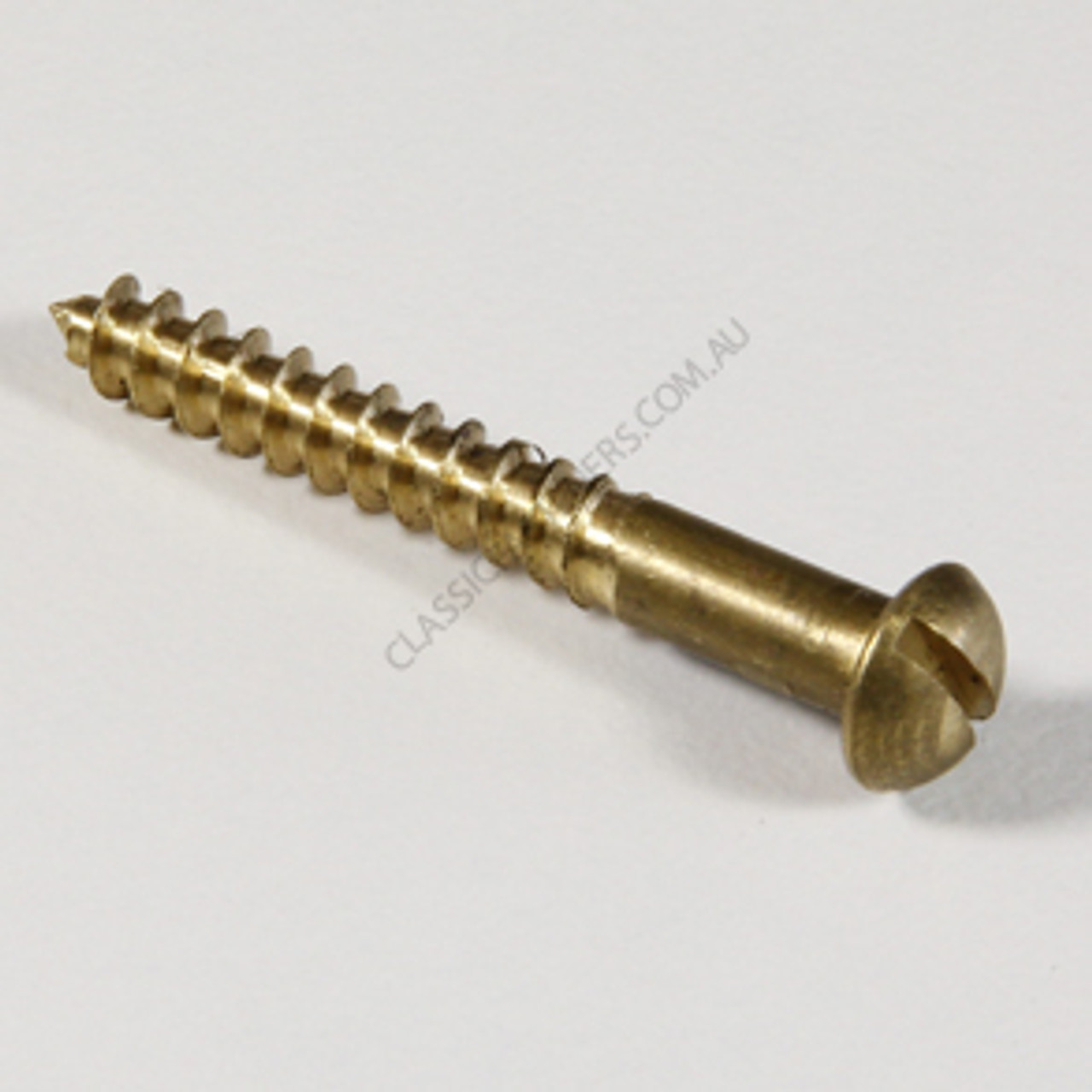 Wood screw round head brass
