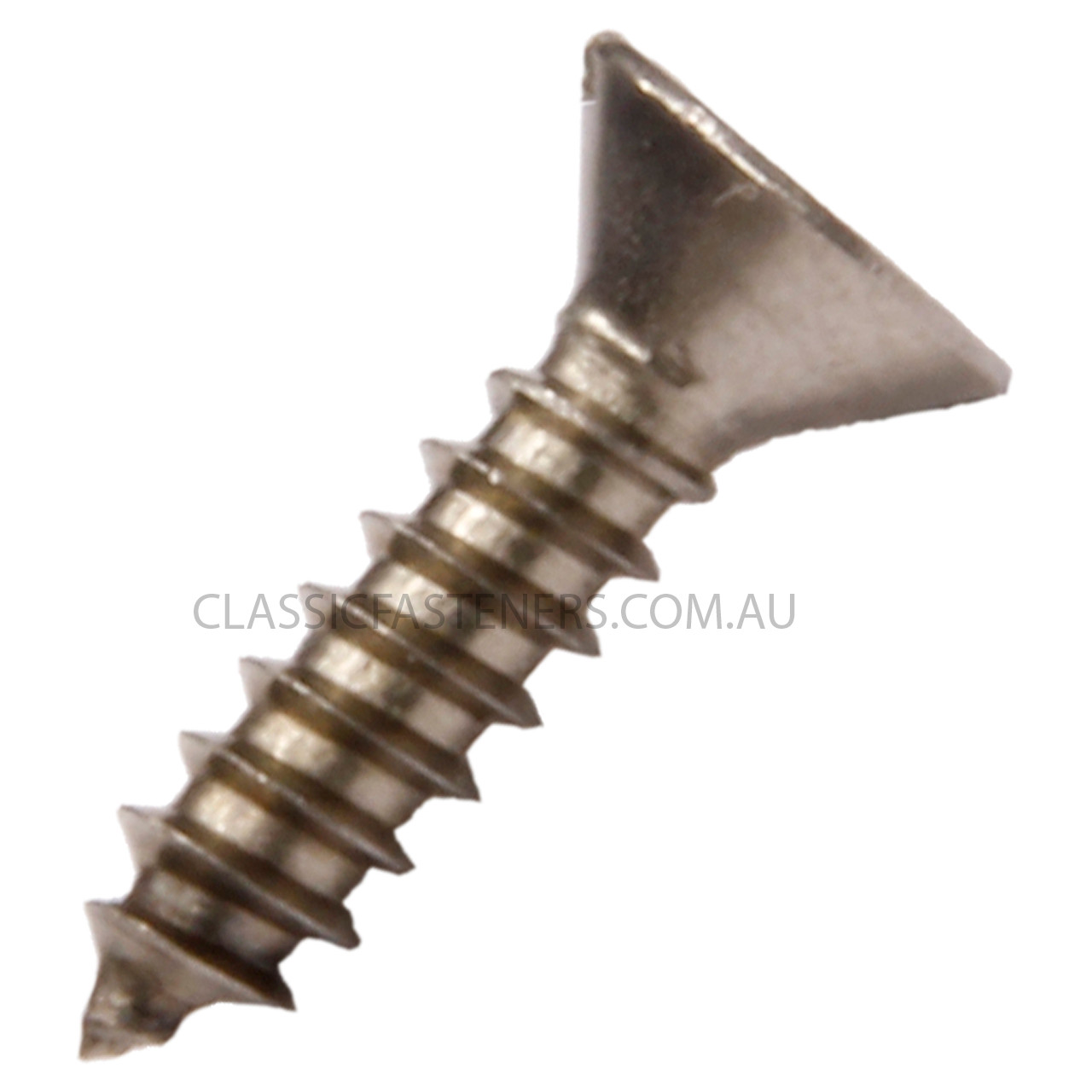 Self Tapping Screw Countersunk (Flat) Slot Stainless