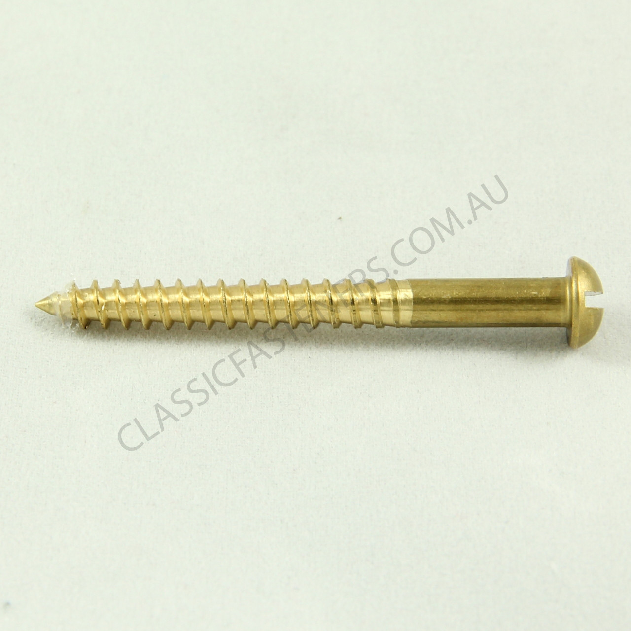 Wood screw round head brass