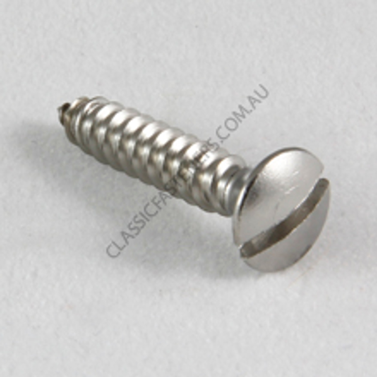 Oval Raised Self Tapping Sheet Metal Screw Slot Stainless