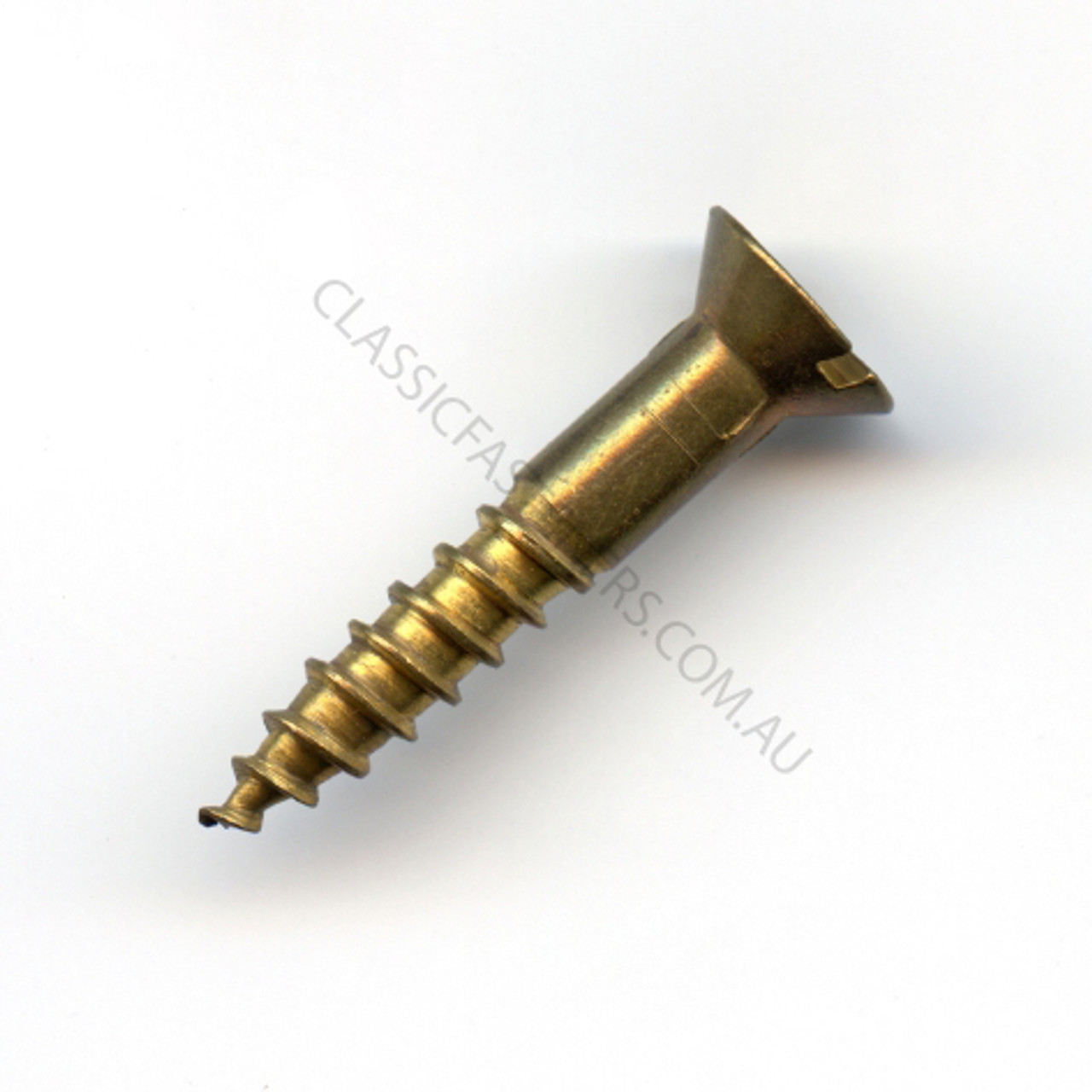 Wood Screw Csk Brass 2G x 1/2 : Qty 100