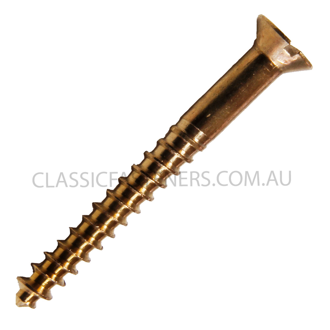 Wood Screw Countersunk Slot Silicon Bronze