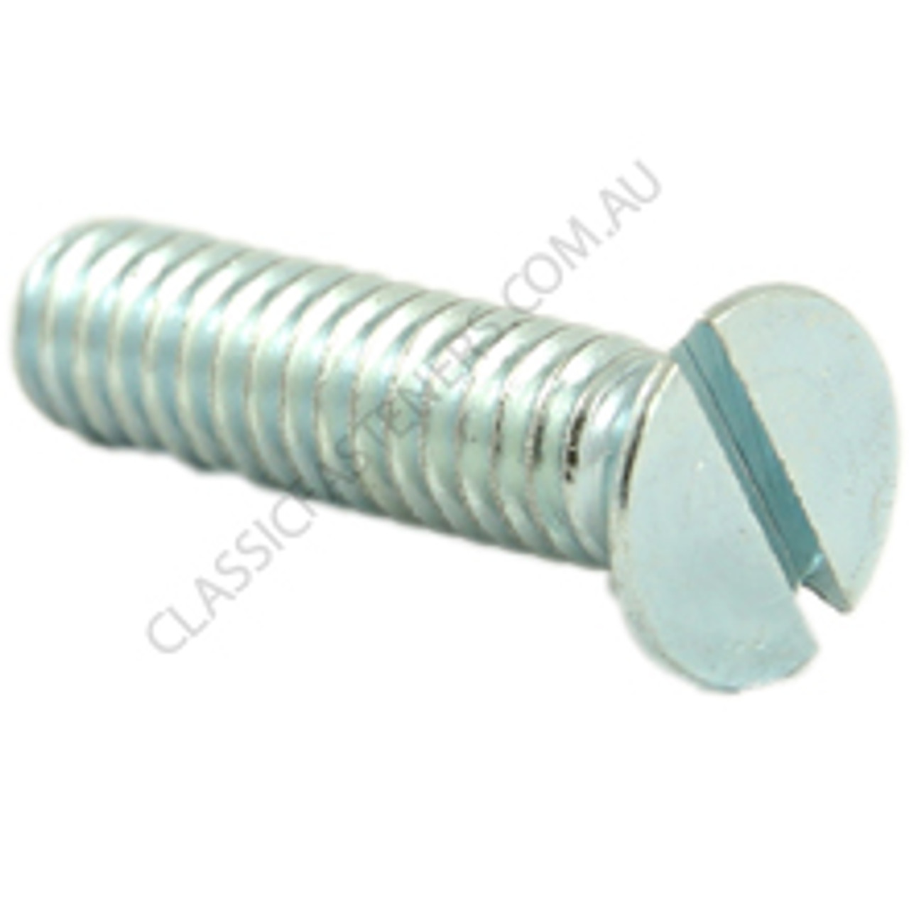 Countersunk head, steel, zinc, slot, 1/4 BSW