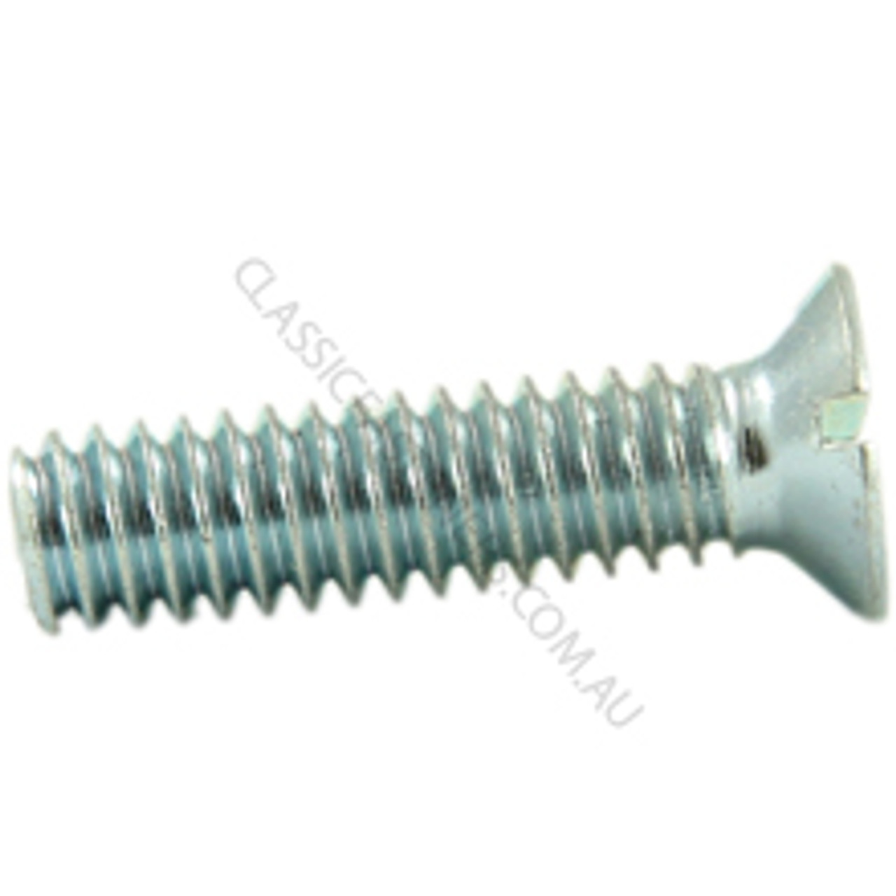 Countersunk head, steel, zinc, slot, 1/4 BSW