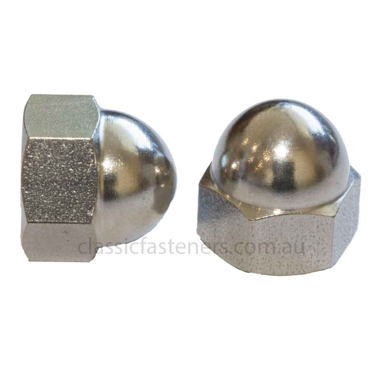 3/8" BSCY Dome Nut Stainless