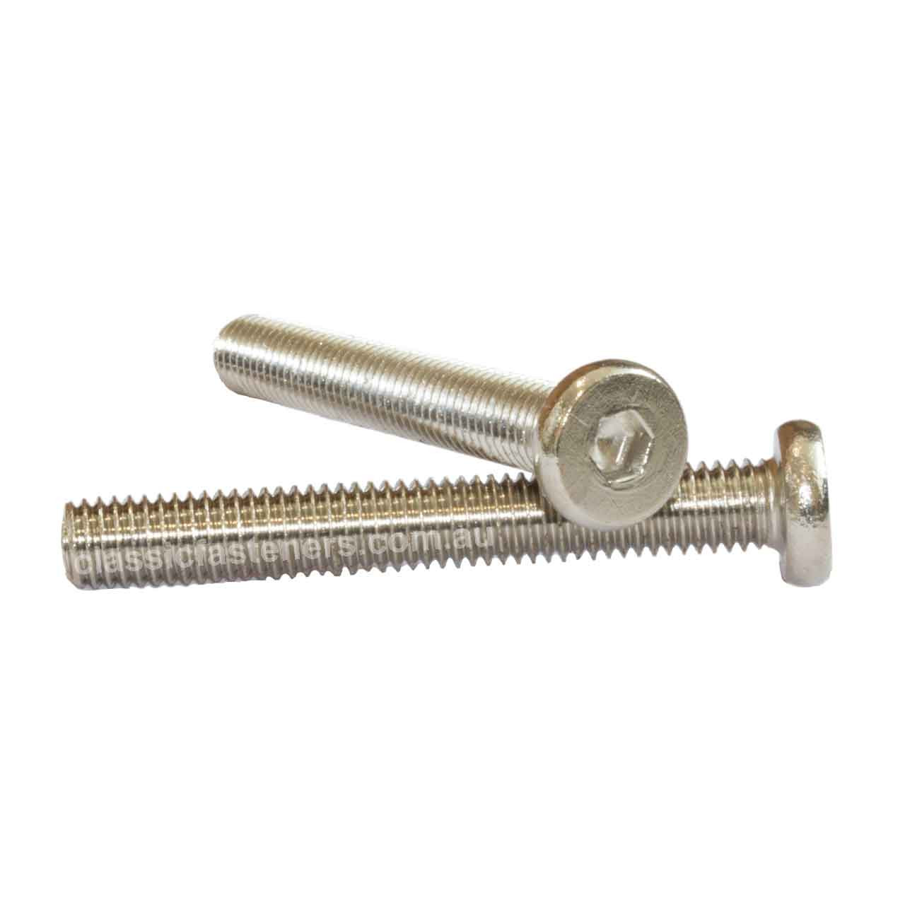 Furniture Connector Bolt M8 x 60mm Nickel Plated