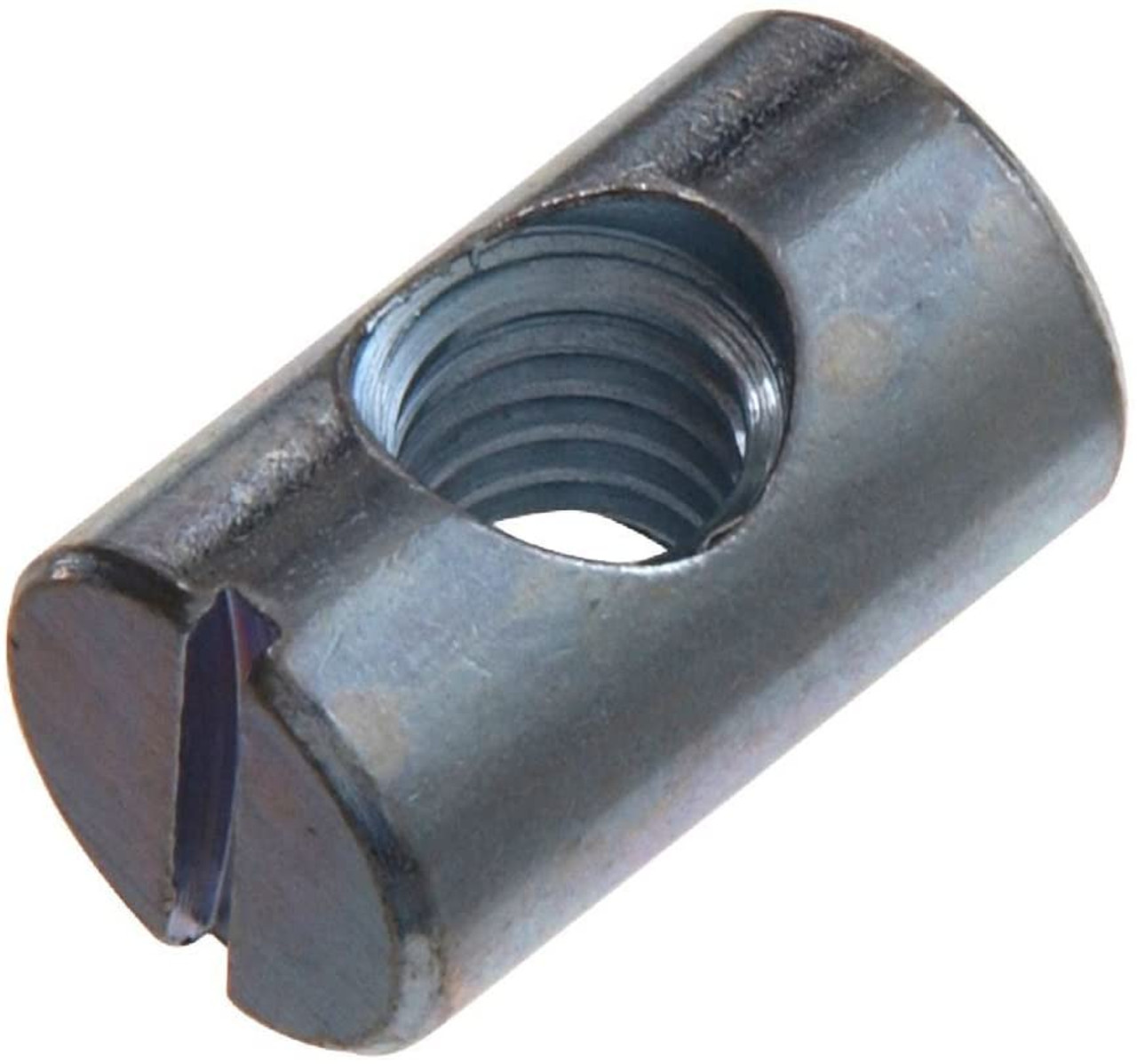 M8 x 11 x 20 Furniture Barrel Nut Steel Zinc