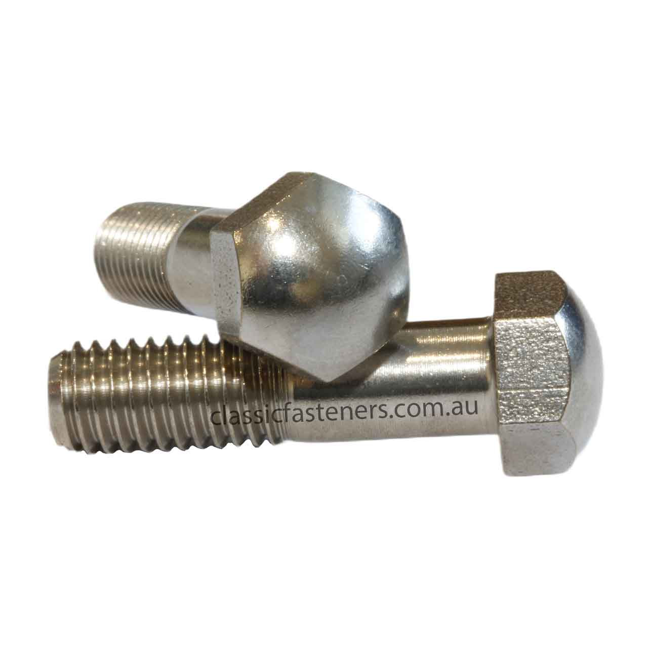 M8-1.25 x 35mm Domed Head 12mm AF Stainless