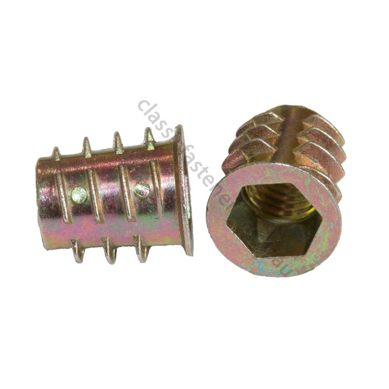 Furniture Hex Drive Insert Nut M6 x 18mm