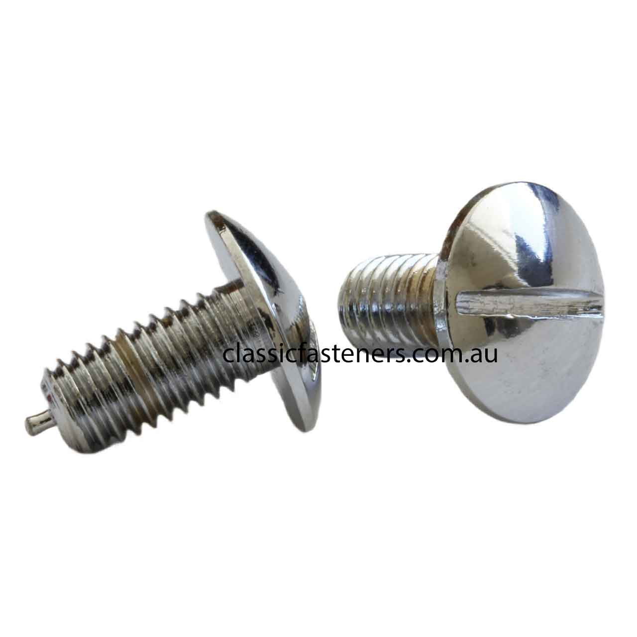 1/4 BSF x 1/2 Chrome Slotted Mudguard Mounting Screw