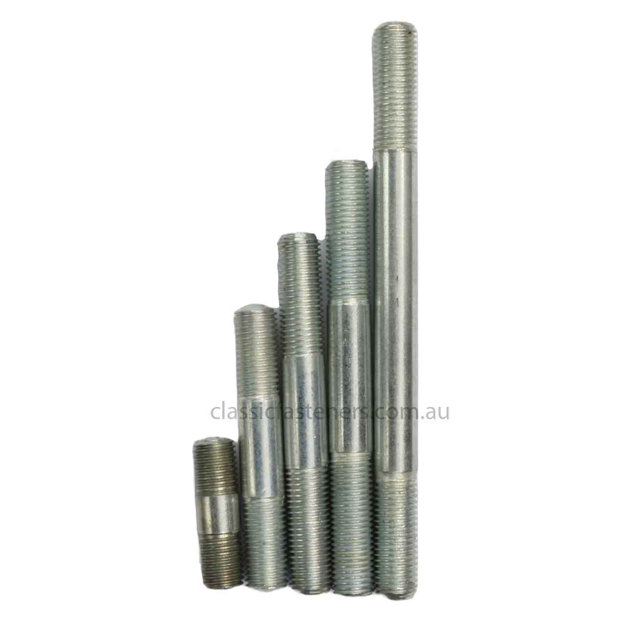 5/16-26 BSCY x 2 1/4" Stud Mild Steel Zinc