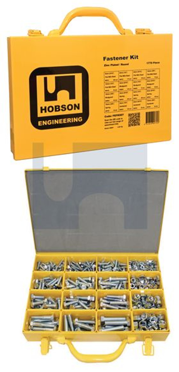 Metric Hex Bolt & Nut Kit CL8.8 Zinc Plated - 513 Pieces