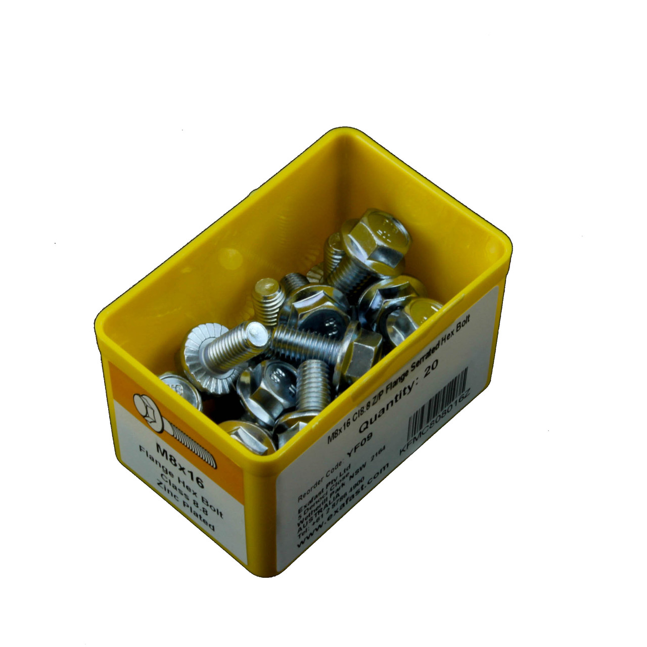 Metric Bolt Set 348-Piece Grade 5 Flange Bolt & Nut Kit - Zinc Coated